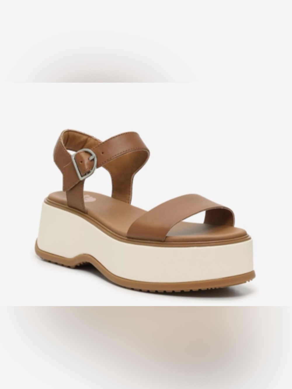 NWOT Women’s Dayspring Sorel Platform Ankle-Strap Sandals in Cognac 8.5